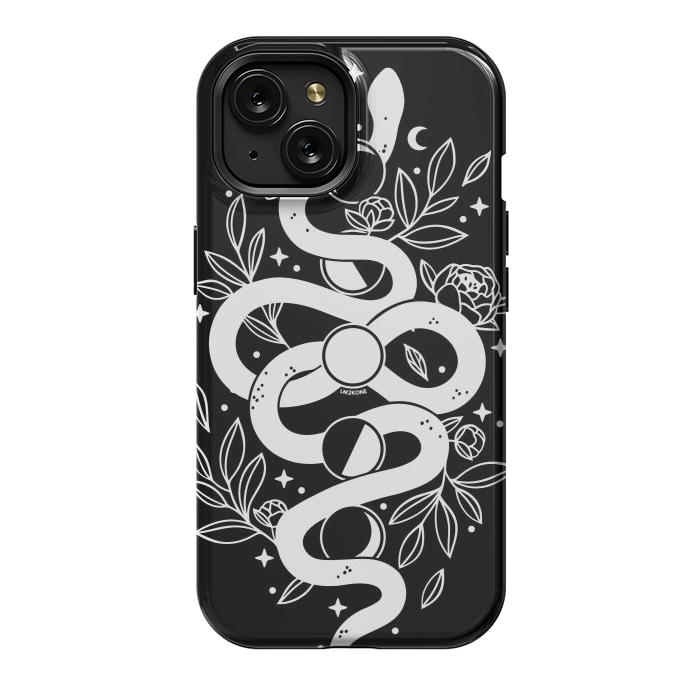 iPhone 15 StrongFit Mystical Moon Snake by LM2Kone