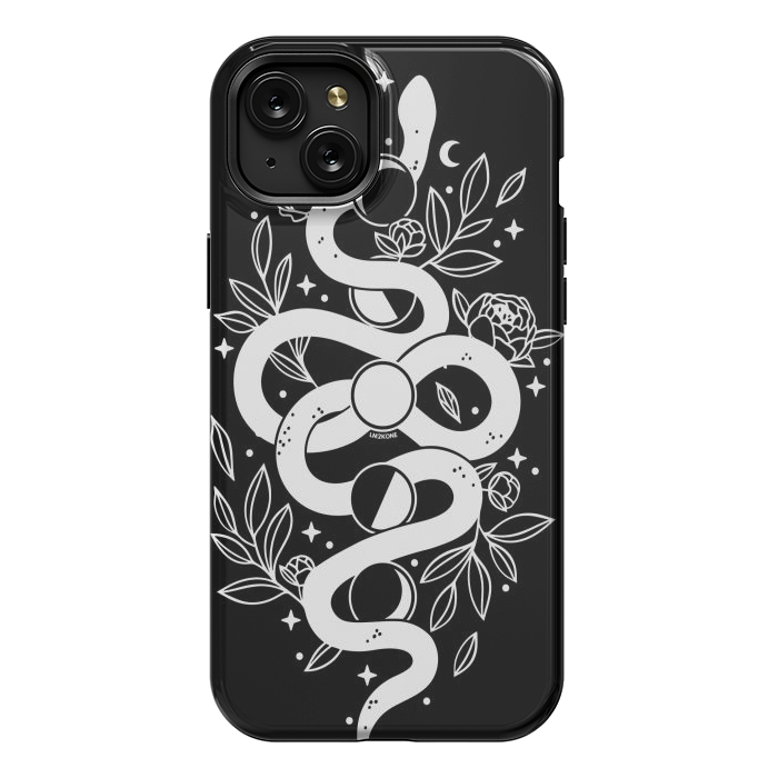 iPhone 15 Plus StrongFit Mystical Moon Snake by LM2Kone