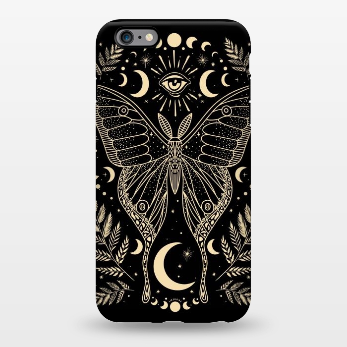 iPhone 6/6s plus StrongFit Occult Mystical Moon Moth by LM2Kone