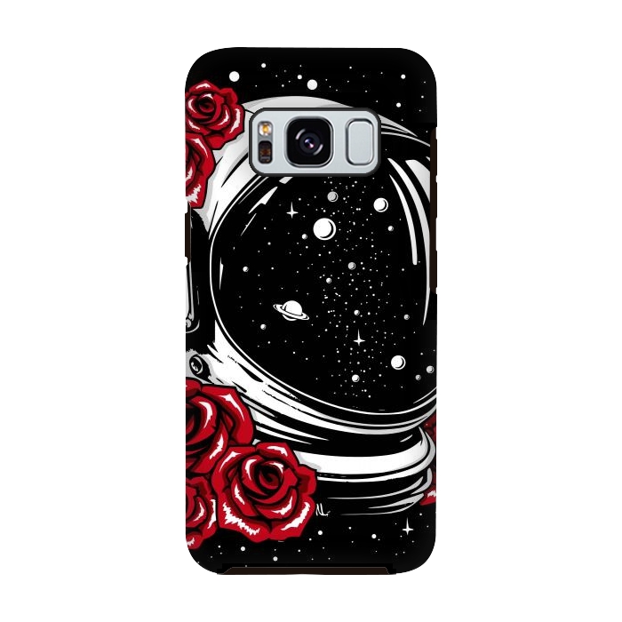 Galaxy S8 StrongFit Astronaut Helmet of Roses by LM2Kone