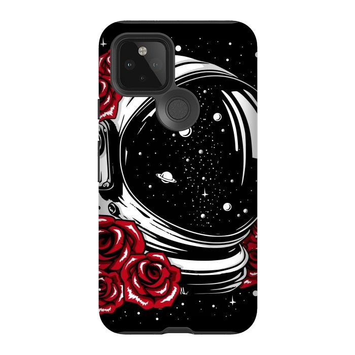 Pixel 5 StrongFit Astronaut Helmet of Roses by LM2Kone