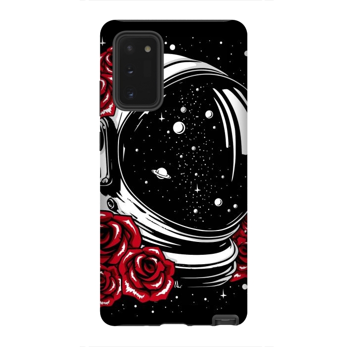 Galaxy Note 20 StrongFit Astronaut Helmet of Roses by LM2Kone