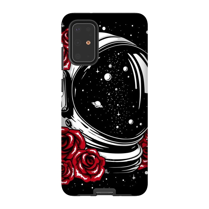 Galaxy S20 Plus StrongFit Astronaut Helmet of Roses by LM2Kone