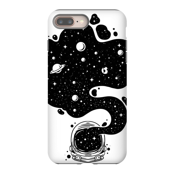 iPhone 7 plus StrongFit Cosmic Spirit Astronaut by LM2Kone