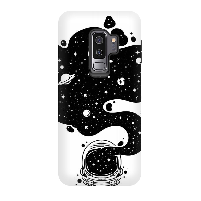 Galaxy S9 plus StrongFit Cosmic Spirit Astronaut by LM2Kone