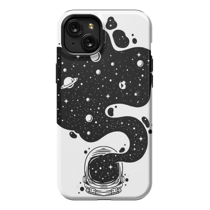 iPhone 15 Plus StrongFit Cosmic Spirit Astronaut by LM2Kone