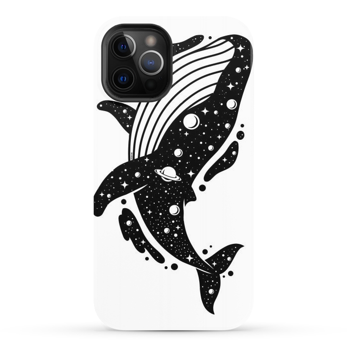 iPhone 12 Pro StrongFit Cosmic Whale by LM2Kone