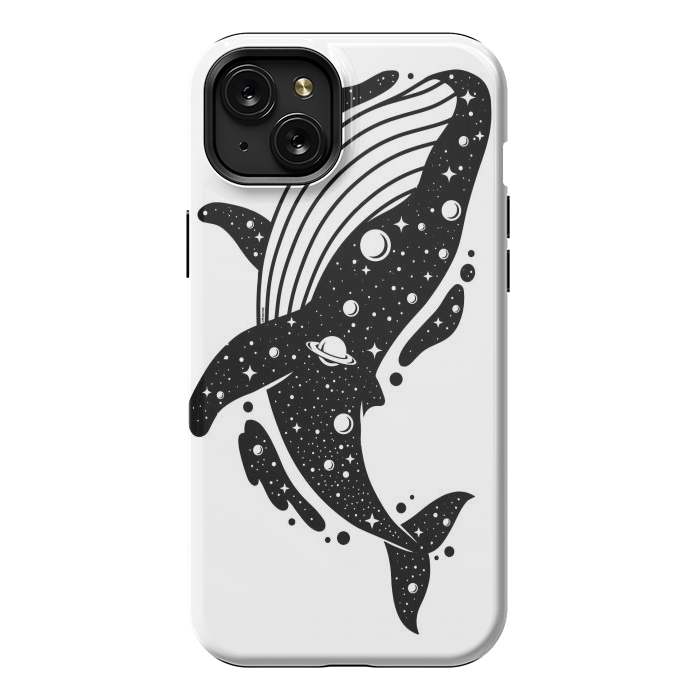 iPhone 15 Plus StrongFit Cosmic Whale by LM2Kone