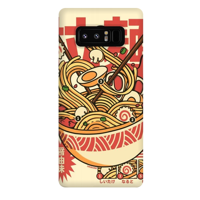 Galaxy Note 8 StrongFit Vintage Cool Ramen by LM2Kone