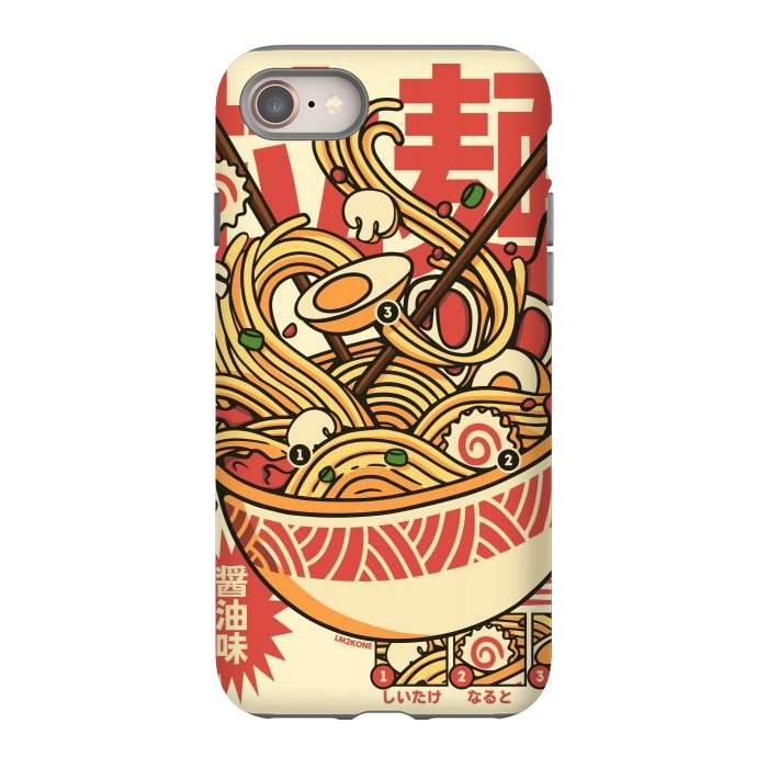 iPhone 8 StrongFit Vintage Cool Ramen by LM2Kone