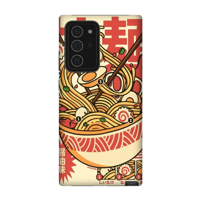 Galaxy Note 20 Ultra StrongFit Vintage Cool Ramen by LM2Kone