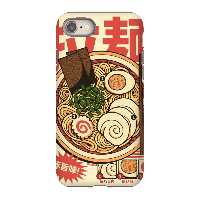 iPhone 8 StrongFit Vintage Cool Ramen Vol.2 by LM2Kone