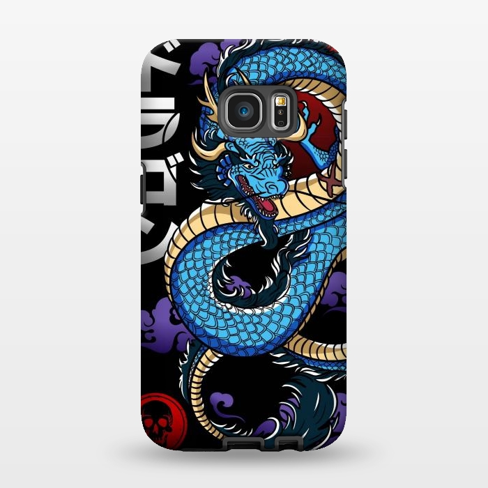 Galaxy S7 EDGE StrongFit Japanese Dragon Emperor by LM2Kone