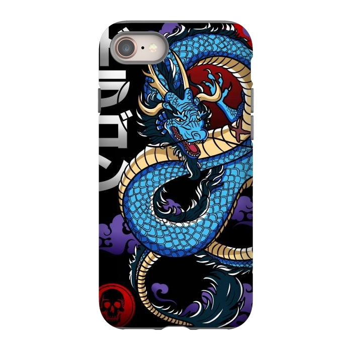iPhone 8 StrongFit Japanese Dragon Emperor by LM2Kone