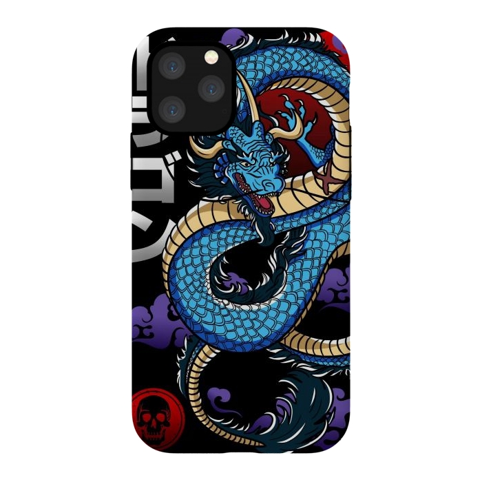 iPhone 11 Pro StrongFit Japanese Dragon Emperor by LM2Kone