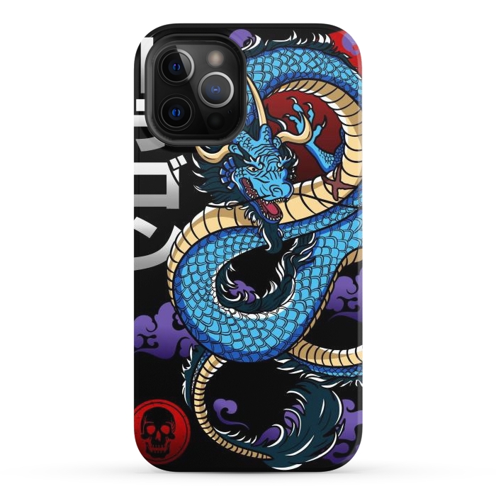 iPhone 12 Pro StrongFit Japanese Dragon Emperor by LM2Kone