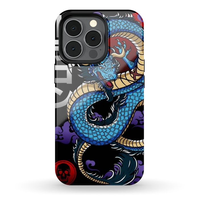 iPhone 13 pro StrongFit Japanese Dragon Emperor by LM2Kone