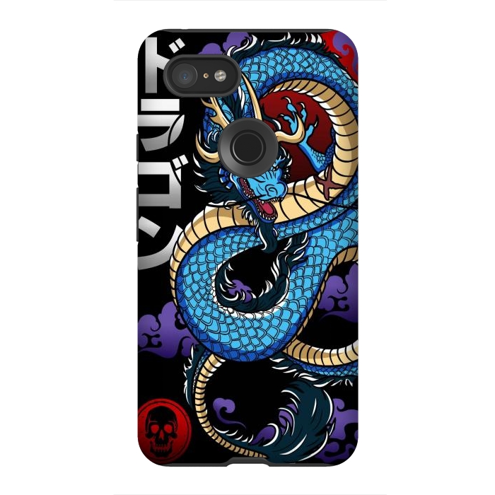 Pixel 3XL StrongFit Japanese Dragon Emperor by LM2Kone