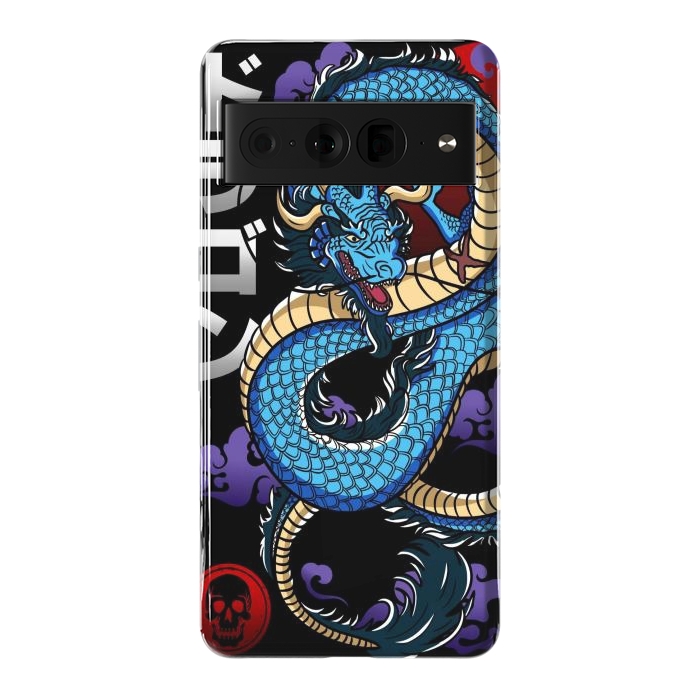Pixel 7 Pro StrongFit Japanese Dragon Emperor by LM2Kone