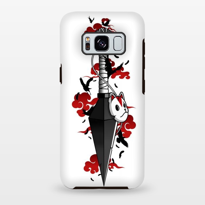 Galaxy S8 plus StrongFit Red Cloud Kunai - Japanese by LM2Kone