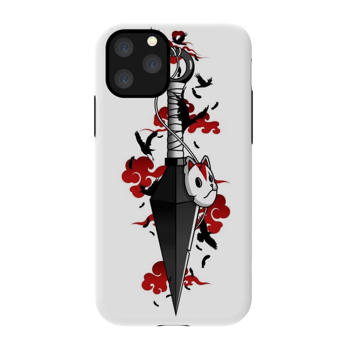 iPhone 11 Pro StrongFit Red Cloud Kunai - Japanese by LM2Kone