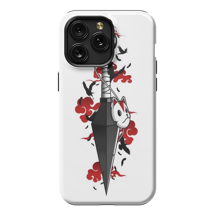 iPhone 15 Pro Max StrongFit Red Cloud Kunai - Japanese by LM2Kone