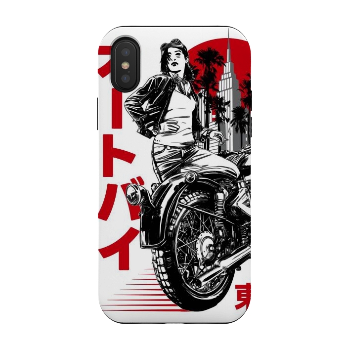 iPhone Xs / X StrongFit Urban Japanese Motorcycle by LM2Kone