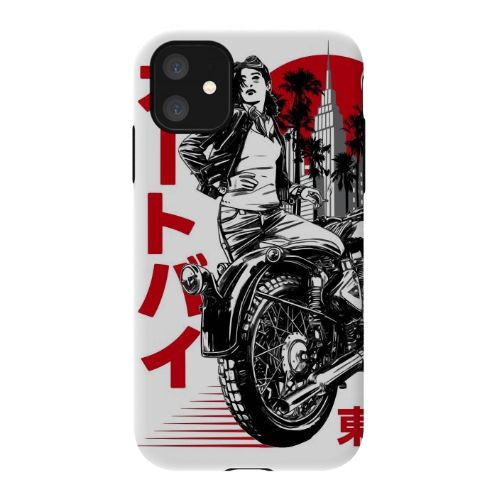 iPhone 11 StrongFit Urban Japanese Motorcycle by LM2Kone