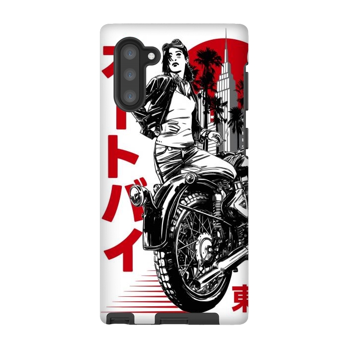Galaxy Note 10 StrongFit Urban Japanese Motorcycle by LM2Kone