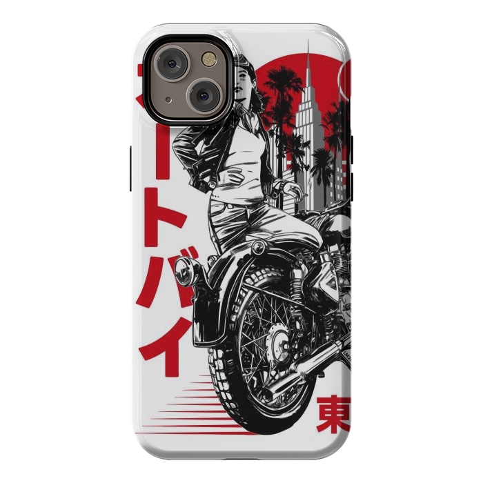 iPhone 14 Plus StrongFit Urban Japanese Motorcycle by LM2Kone