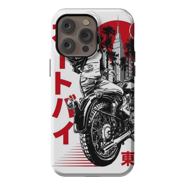 iPhone 14 Pro max StrongFit Urban Japanese Motorcycle by LM2Kone