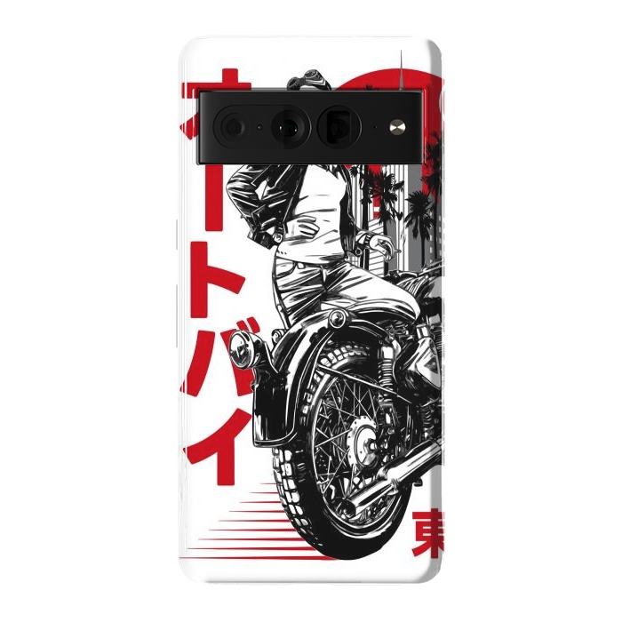 Pixel 7 Pro StrongFit Urban Japanese Motorcycle by LM2Kone