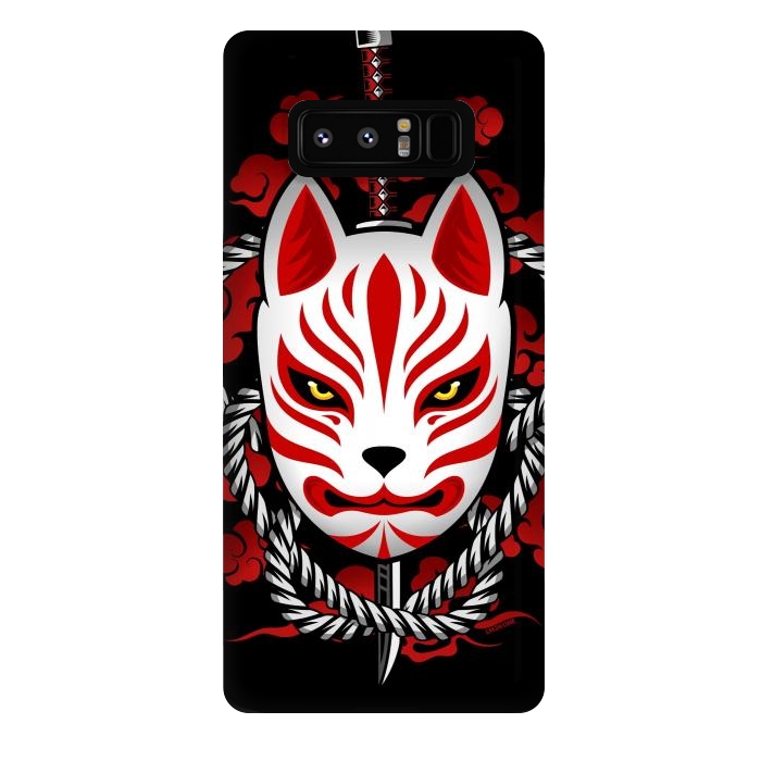 Galaxy Note 8 StrongFit Kitsune - Red Clouds by LM2Kone