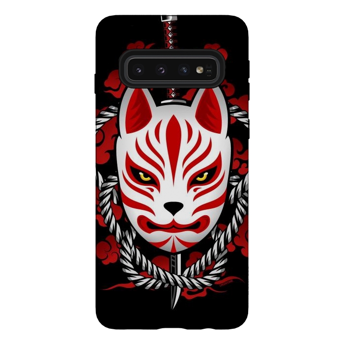 Galaxy S10 StrongFit Kitsune - Red Clouds by LM2Kone