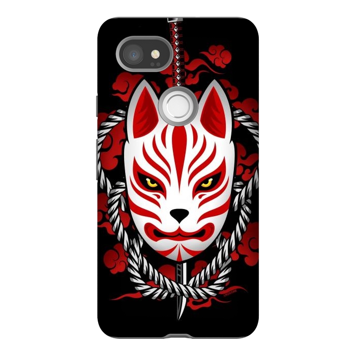 Pixel 2XL StrongFit Kitsune - Red Clouds by LM2Kone