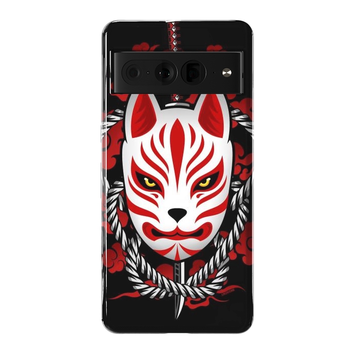 Pixel 7 Pro StrongFit Kitsune - Red Clouds by LM2Kone
