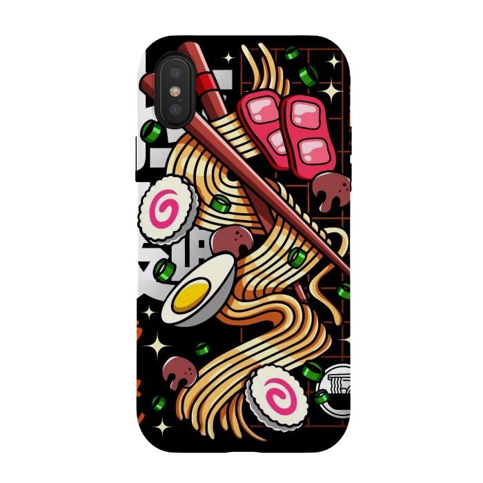 iPhone Xs / X StrongFit Japanese Ramen Noodles by LM2Kone