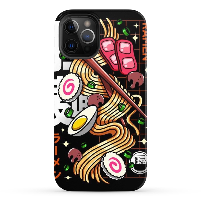 iPhone 12 Pro Max StrongFit Japanese Ramen Noodles by LM2Kone