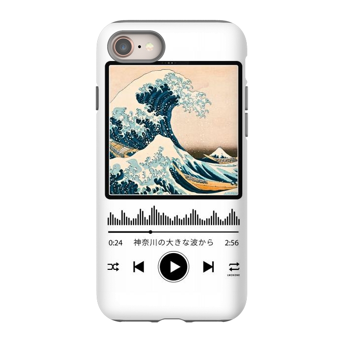 iPhone 8 StrongFit Soundtrack - Great Wave off Kanagawa by LM2Kone