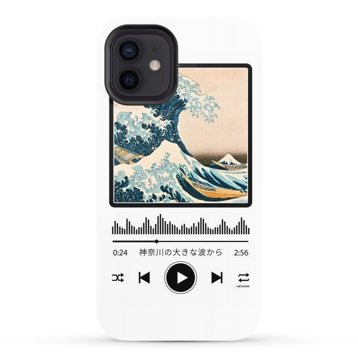 iPhone 12 StrongFit Soundtrack - Great Wave off Kanagawa by LM2Kone