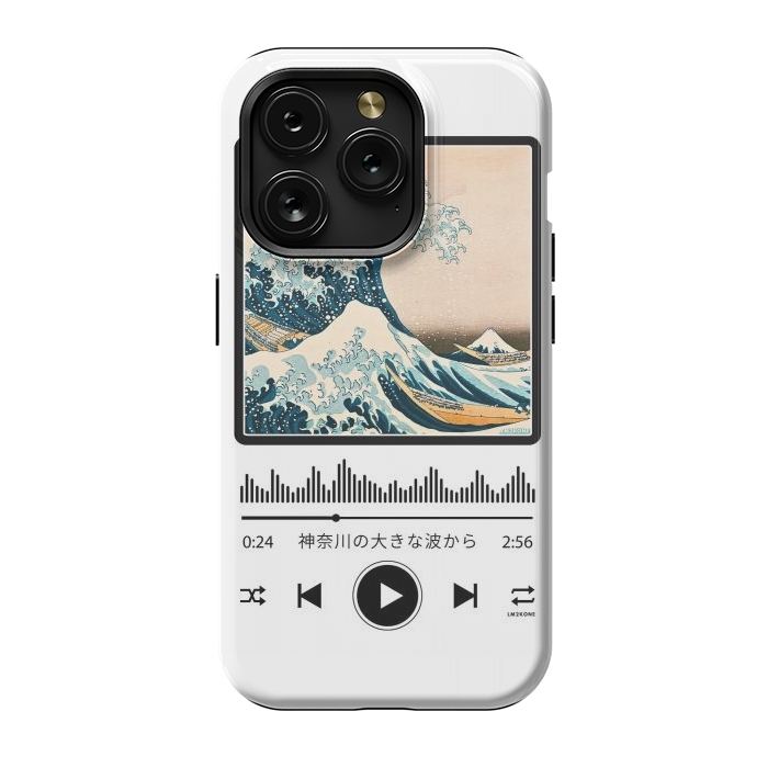 iPhone 15 Pro StrongFit Soundtrack - Great Wave off Kanagawa by LM2Kone