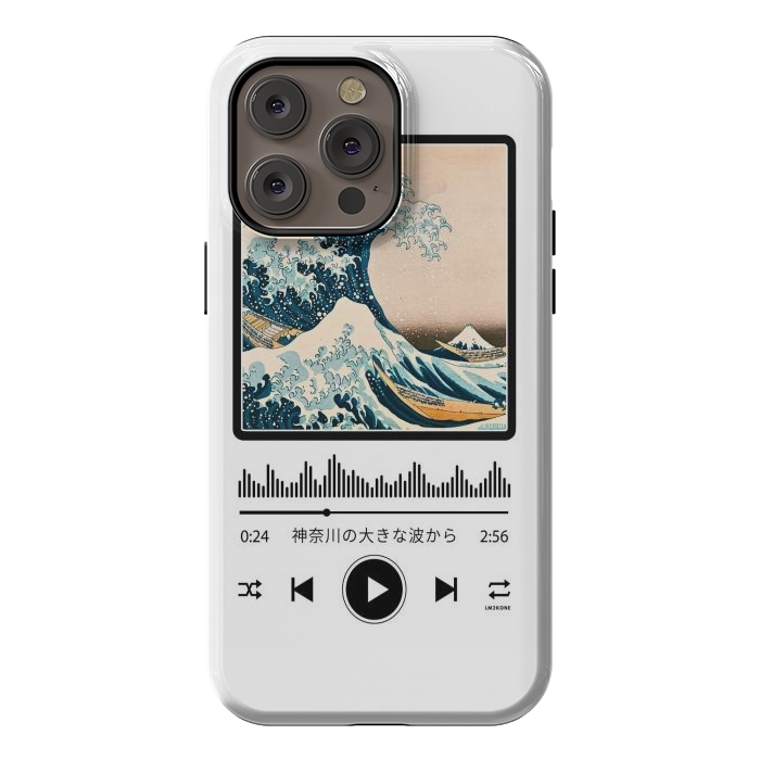 iPhone 14 Pro max StrongFit Soundtrack - Great Wave off Kanagawa by LM2Kone