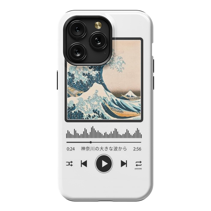 iPhone 15 Pro Max StrongFit Soundtrack - Great Wave off Kanagawa by LM2Kone