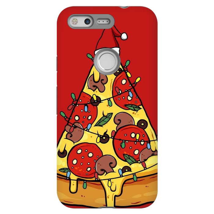 Pixel StrongFit Merry Christmas Pizza by LM2Kone