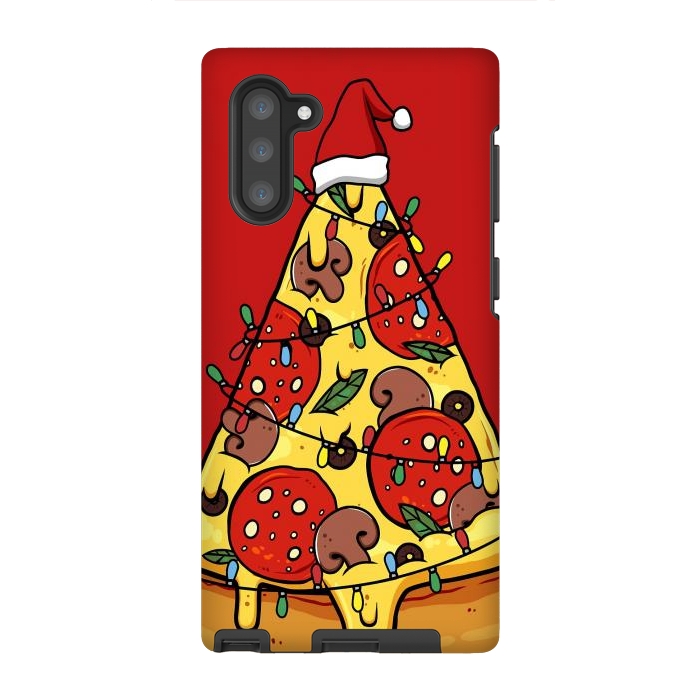Galaxy Note 10 StrongFit Merry Christmas Pizza by LM2Kone