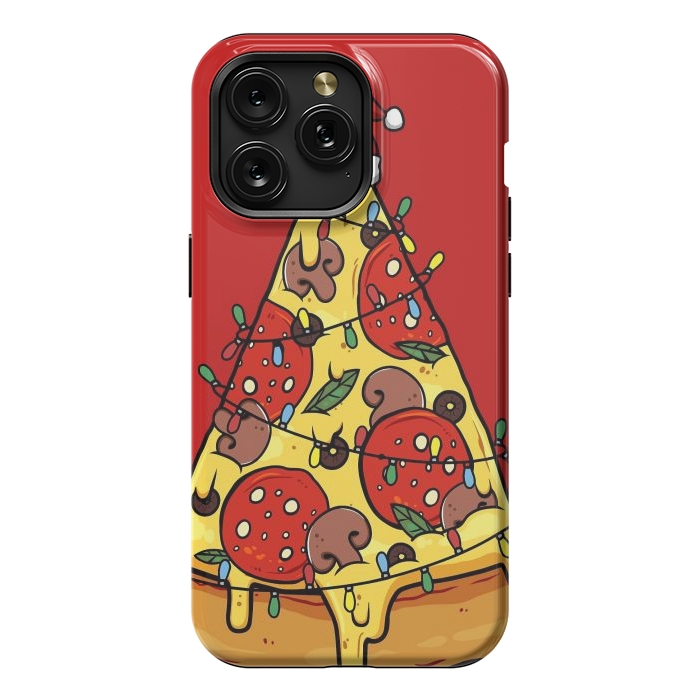 iPhone 15 Pro Max StrongFit Merry Christmas Pizza by LM2Kone