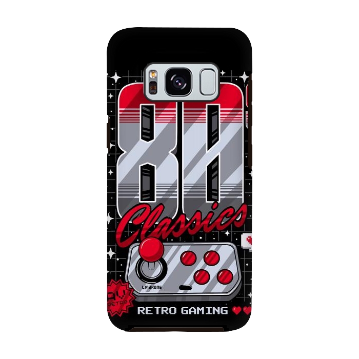 Galaxy S8 StrongFit 80s Classics Retro Gaming by LM2Kone