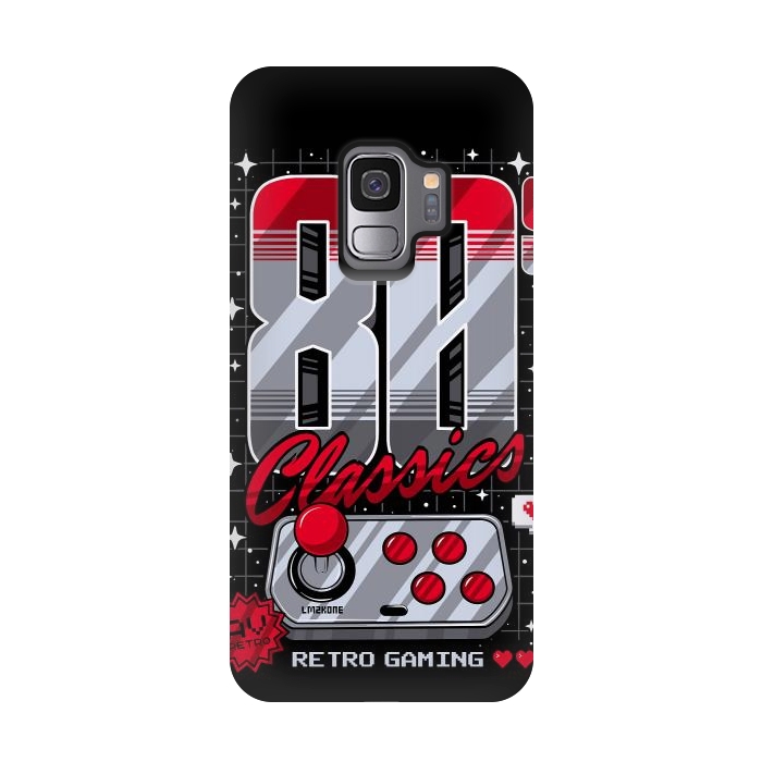 Galaxy S9 StrongFit 80s Classics Retro Gaming by LM2Kone