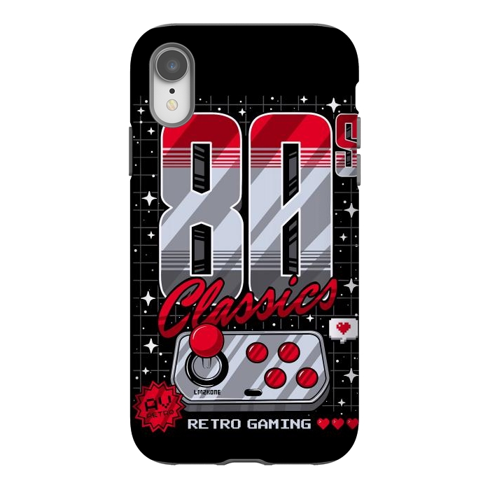 iPhone Xr StrongFit 80s Classics Retro Gaming by LM2Kone