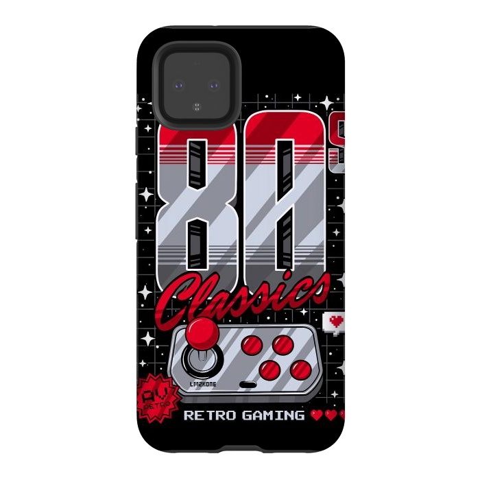 Pixel 4 StrongFit 80s Classics Retro Gaming by LM2Kone